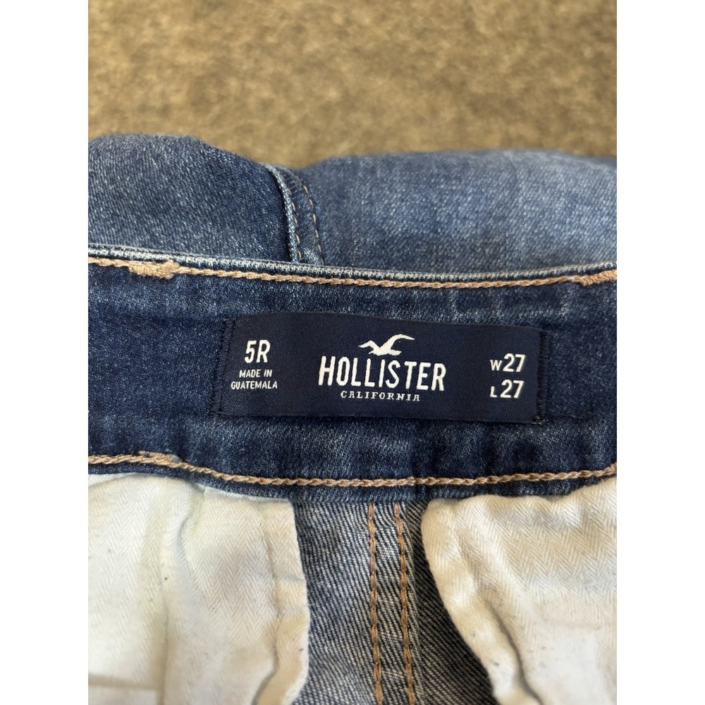 Hollister Ultra High Rise Mom Jeans W27‎ L27 Vintage Stretch Raw Hem - Picture 3 of 7